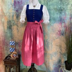 1/2 Sleeves Dress With Button Apron German 38 / Us 8 Great Condition This Is A Traditional High Quality Brand Dirndl Individually Put Together (Mix & Match), It Has Nothing To Do W/ This Kind Of Dirndl You Get Here In The Costume Store Etc. These Dirndl Dresses Are Not Cheap, New Price $350-650 Please Looks At The Measurements At The Pictures, The Sizes Often Vary Depending On The Manufacturer, And Or You Might Expect Accessories Not Included. For The Protection Of Sellers & Buyers, I Take A Lot Of Pictures/ Videos Of The Article. So That It Does Not Come Later To Disagreements. If The Item Is Pre-Owned, Normal Signs Of Use Or Wear Should Be Expected. I Do My Best To Give Accurate, Deta Germany Outfits, Dirndl Dress, Costume Store, Sleeves Dress, New Price, Size 8 Dress, Mix Match, High Waisted Skirt, Apron