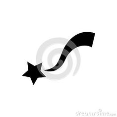 a black and white image of an arrow pointing to the right with stars on it