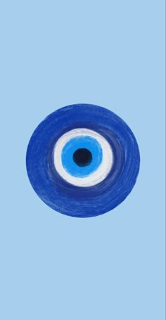 an eyeball on a blue background