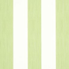 a green and white striped wallpaper with vertical stripes