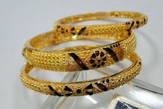 "22 K solid gold filigree design bangle/cuff set of 3 pcs . Fully handmade piece, could be made for your own specification. Inner diameter-6 cm(2.36\") we can adjust size, total inner circumference-18.84 cm(7.41\"), width of set -2.5 cm, weight of pair -45 grams, material- 22 K solid gold." 22k Gold Meenakari Bangle, Traditional Round Filigree Bangle, Gold Meenakari Bangle, Yellow Bangle With Intricate Design For Festivals, Traditional 22k Gold Filigree Bangle, Festive Yellow Bangle With Intricate Design, 22k Gold Filigree Bangle For Gifts, Yellow 22k Gold Bangle With Intricate Design, Traditional Yellow Bangle With Intricate Design