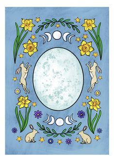 Ostara Art Pagan, Ostara Illustration, Ostara Wallpaper, Spring Equinox Art, Ostara Aesthetic, Pagan Easter