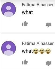 two different types of emoticions with the caption fatma anasser what