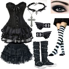 Girls Fasion, Goth Outfit Ideas, Classy Skirts, Creative Clothes, Gothic Clothes, Swaggy Outfits, Gothic Outfits, Goth Outfits, Alternative Outfits