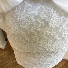 Short Lace Dress With Long Skirt, Size L, Nwt Summer Wedding Mini Dress, Fitted Mini Dress With Lined Skirt, White Fitted Lace Mini Skirt, Summer Party Skirt With Lace Top, Stretch Mini Dress With Lined Skirt, White Lace Trim Mini Dress, Elegant White Lace Mini Skirt, Sleeveless Stretch Dress With Lined Skirt, Spring Lace Dresses With Lined Skirt