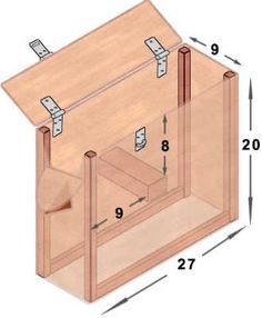 the measurements for an unfinished cabinet