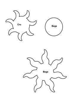 the sun and moon are labeled in this coloring page