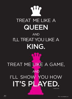 a tweet with the words, treat me like a queen and i'll treat you like a king