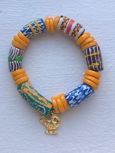 Adult size  Handcrafted Glass Bead Crafts Diy, African Beaded Jewelry, Beaded Jewelry Inspiration, African Beaded Bracelets, Clothespin Diy Crafts, Glass Bead Crafts, African Inspired Jewelry, Rings Stone, Mala Jewelry