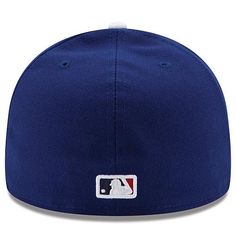 Officially Licensed MLB Men's New Era Authentic Performance Fitted Hat - Los Angeles Dodgers  This authentic Fanatics baseball hat is perfect for showcasing team spirit. Flat bill design with ability to curve for a super trendy look and a great addition to your sports apparel collection.          Raised embroidery, Structured fit, High Crown       Brand: New Era      Material: 100% Polyester      Contrasting underbill Six panels with eyelets, Fitted      Imported      Color: Royal Navy Fitted Hat With Flat Brim For Baseball Season, Navy Flat Brim Fitted Hat For Baseball Season, Navy Snapback Fitted Hat For Baseball Season, Blue Fitted Hat For Baseball Season, Blue Six-panel Fitted Hat For Fans, Blue Six-panel Fitted Hat For Fan Gear, Sports Fan Blue Baseball Cap With Flat Bill, Blue Sports Fan Baseball Cap With Flat Bill, Blue Baseball Cap For Sports Fans With Flat Bill