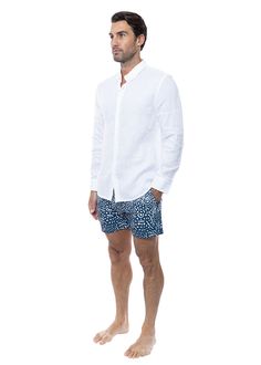 THE ROCKS PUSH Men's Linen Shirt is reminiscent of that classic summer shirt. With soft tailoring and beautifully light linen, this shirt is soft to the skin but not too transparent. Team it with a pair of THE ROCKS PUSH swim shorts and go from long summer days into long summer nights. Wear yours open or closed. Lightweight European linen Comfortable relaxed fit Classic button down collar Button fastening and cuffs Colour It's classic white, always a winner. Natural Fibres We make our Linen Shir Classic White Linen Camp Shirt, Luxury Linen Men's Shirt, White Linen Button-up Shirt, White Linen Shirt Men, Men’s Linen Button Down, Men’s White Linen Shirt, Boys Linen Shirt, Classic Summer Outfits, White Linen Shirt