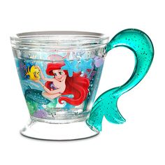 the little mermaid mug is shaped like a cup