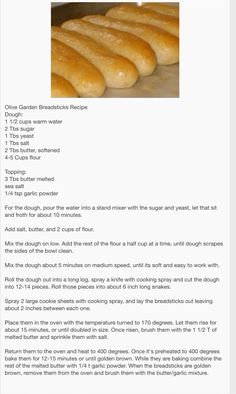 the recipe is shown for bread rolls