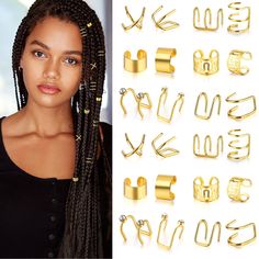 PRICES MAY VARY. Sufficient Quantity: You will receive 24pcs hair jewelry for braids in different styles and sizes, sufficient quantity to meet your daily decorative needs for different occasions and you can adjust the braiding beads according to your hair volume Quality Material: These hair accessories for braids are made of high quality metal alloy, not easily broken and can be used repeatedly. Our braid accessories can bring you a variety of wearing experiences and make you look more eye-catc Hair Accessories For Braids, Accessories For Braids, Braids Accessories, Jewelry For Braids, Hair Clips For Braids, Hair Jewelry For Braids, Men Styling, Braid Accessories, Hair Charms