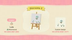 an animal crossing game screen showing the art room