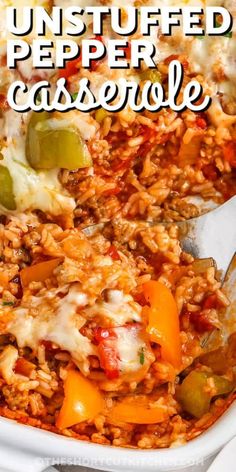 This delicious unstuffed pepper casserole combines ground Italian sausage or beef with sautéed onions and colorful bell peppers for a hearty base. Instant rice absorbs the flavorful blend of diced tomatoes and creamy tomato soup, creating a rich and comforting dish. Topped with melted mozzarella cheese, it’s baked until bubbly and golden. This is the best for family gatherings. This recipe is a warm, satisfying meal that balances savory and cheesy goodness in every bite. #theshortcutkitchen Sausage Casserole Dinners, Unstuffed Pepper Casserole, Ground Italian Sausage Recipes, Sausage And Rice Casserole, Ground Sausage Recipes, Unstuffed Peppers, Pepper Casserole, Sausage Recipes For Dinner, Sautéed Onions