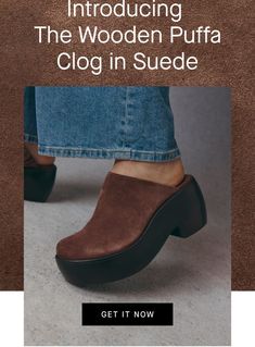 Fall Slip-on Clogs With Leather Sole, Slip-on Leather Sole Clogs For Fall, Leather Clogs With Chunky Platform And Round Toe, Chic Leather Footbed Clogs For Fall, Chic Brown Leather Platform Slippers, Spring Leather Clogs With Lug Sole, Modern Clogs With Lug Sole And Round Toe, Leather Clogs With Chunky Platform And Wedge Heel, Casual Leather Clogs With Chunky Platform