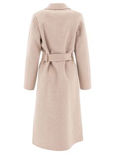 Ivy OakCappotto "Celia"Lana al 100% Beige Wool Coat With Notch Lapel, Beige Notch Lapel Wool Coat, Beige Wool Outerwear For Cold Weather, Long Wool Outerwear For Cold Weather, Wool Long Coat, Ivy Oak, Ivy, Wool