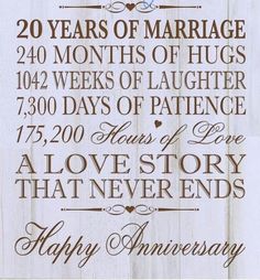 a wooden sign with the words happy anniversary written on it