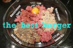 the best burger ingredients in a glass bowl