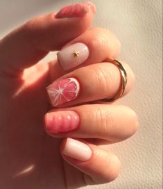 grapefruit short nails with 3d elements 3d Gel Nail Art Short Nails, Short Nails With 3d Design, Short Nail Inspo Simple Natural, Short Nail Designs 3d, Short Nails 3d Design, Pink Grapefruit Nails, 3d Short Nail Designs, 3d Nail Designs Short Nails, Short 3d Nail Designs