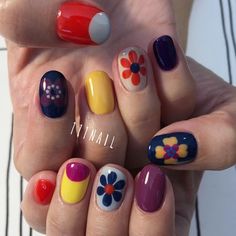 Whimsy Nails, Weird Nails, Hipster Nails, Nails 23, Candy Nails, Colorful Nails, Dream Aesthetic