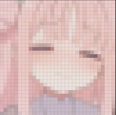 the face of a woman made out of squares