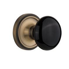 an image of a black door knob