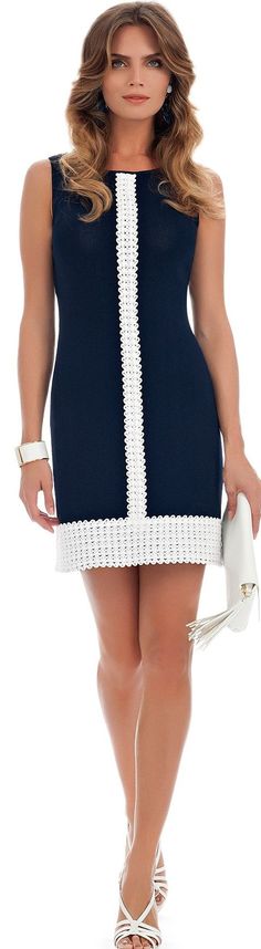 Luisa Spagnoli Trendy Dresses, Moda Fashion, Crochet Dress, Blue Dress, Short Dress, I Dress, Cute Dresses, Dress To Impress, Beautiful Dresses