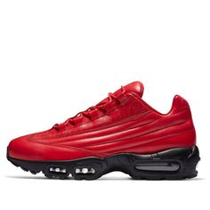 Nike Supreme x Air Max 95 Lux 'Gym Red' CI0999-600 (SNKR) Red Nike Air Max For Sports, Sporty Red Nike Air Max For Sports, Red Nike Air Max For Sports With Boost Midsole, Red Nike Air Max With Air Max Cushioning, Red Nike Air Max With Air Cushioning, Red Nike Air Max With Boost Midsole For Sports, Sporty Red Nike Air Max With Cushioning, Red Gym Sneakers With Branded Insole, Red Athleisure Sneakers With Air Cushioning