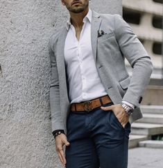 Business Casual Looks For Men, Mens Business Casual Outfits, Older Man, David Gandy, Fashion Suits For Men