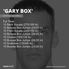 an image of a man's face with the words gary box in front of him