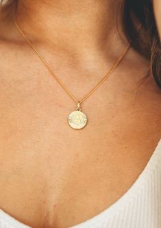 Medallion Necklace, Initial Pendant, Layered Look, Initial Necklace, The Cutest, Gold Filled, Initials, Gold Necklace, Chain