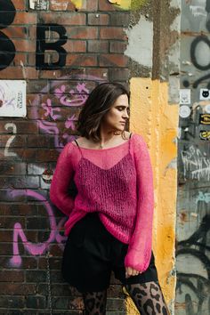 🌸 Dive into spring with Cobweb sweater! ✨ Hand-knit for ultimate comfort and a touch of glamour, it's ideal for cool spring evenings! Limited stock--grab yours now! ⭐️ 🌿Material: Mohair 80%/Acrylic 20% 🌿Size: XS - M Mohair Layering Sweater With Open Knit, Mohair Open Knit Sweater For Layering, Knitted Mohair Tops, Fine Knit Mohair Tops, Pull Mohair, Pull Rose, Thoughtful Christmas Gifts, Bohemian Women, Best Gifts For Her