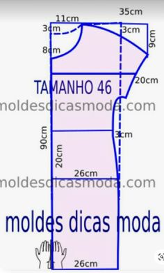 a blue and white drawing of a dress with the words tamanoo 46 on it