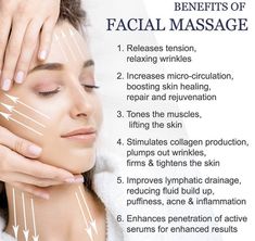 Facial Massage Benefits, Facial Massage Roller, Types Of Facials, Massage Body, Massage Benefits, Body Hair Removal, Image Skincare, Face Massage, Skin Benefits