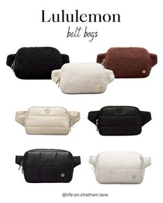 Lulu lemon belt bags. The perfect gift for basically anyone! Fleece ones are on sale and now come in a 2L! Belt Bags, Gift Guides, Christmas Outfit, Gift Guide, And Now