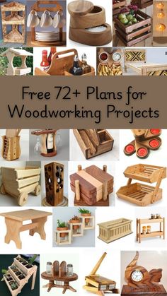 woodenworking projects with the title free 7 + plans for woodworking projects