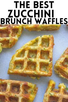 the best zucchini brunch waffles