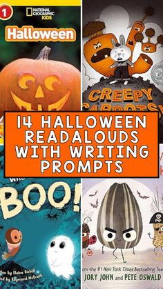 halloween read alouds with writing prompts for children and adults to use in the classroom