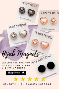 Hijab Magnets Hijab Colours, Arabic Clothes, Hijab Magnets, Magnetic Brooch, Hijab Accessories, Hijab Colors, Arabic Clothing, Mode Turban, Hijab Pins