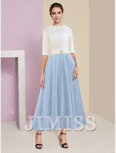 A-Line Mother of the Bride Dress Wedding Guest Elegant Vintage Jewelry – JiMiss Dresses