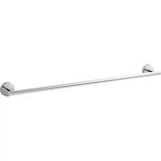 an image of a chrome towel bar on a white background with no people in it