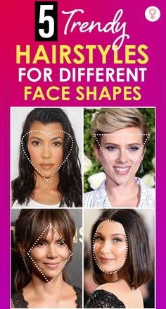 5 Trendy Hairstyles For Different Face Shapes: The key to picking the right hairstyle is knowing your face shapes. For example, if you have a diamond face shape, your forehead and jaw are pointed, bringing out your cheeks. So, you can opt for layers with a fringe to draw attention away from your forehead and onto the lower part of your face. #hairstyle #hairstyleideas #faceshape Haircuts For Large Foreheads, Bob With Graduation, Diamond Face Haircut, Small Face Hairstyles, Hairstyles For Different Face Shapes, Indian Hair Cuts, Haircut For Big Forehead, Diamond Face Hairstyle