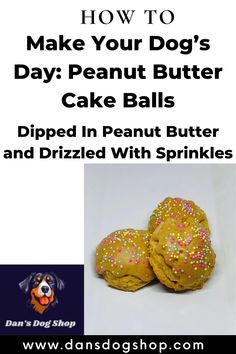 how to make your dog's day peanut butter cake balls