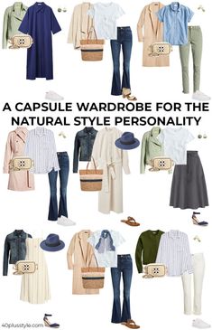 Natural Style Personality, Capsule Wardrobe Ideas, Natural Clothing Style, Capsule Wardrobe Dresses, Style Capsule Wardrobe, Lady Decluttered, Style Capsule, Perfect Capsule Wardrobe, Classy Yet Trendy