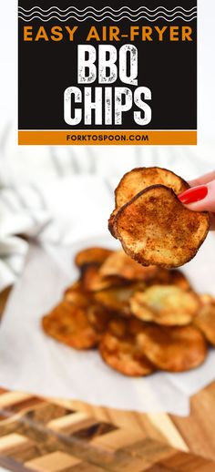 Ditch the store-bought chips and enjoy hot, crispy Homemade Barbecue Potato Chips coated in a flavorful DIY seasoning blend.