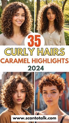 Discover 35 stunning curly hair ideas with caramel highlights that add warmth and dimension to your look. This collection features a variety of styles, from soft waves to tight curls, all enhanced with rich caramel tones. Perfect for adding a touch of brightness and depth, these highlights beautifully complement curly textures. Find inspiration for your next hairstyle and embrace a chic, natural look with these gorgeous curly hair and caramel highlight combinations. Curly Hair With Face Framing Highlights, Caramel Balayage Curly Hair Dark Brown, Partial Highlights Curly Hair, Curly Hair With Caramel Highlights, Tight Curly Hairstyles, Level 5 Hair Color, Curly Brown Hair With Highlights, Highlights For Curly Hair, Curly Hair With Highlights