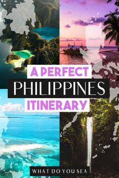 Discover all the best things to do in Cebu, Siargao, Dumaguete, Coron, and Leyte with this adventurous Philippines itinerary. Whether you're backpacking or on an epic honeymoon in the Philippines, this list of must-see sights for 2 weeks in the Philippines is going to rock your world! Make sure to download the free offline map to navigate around these islands. 2 Weeks In The Philippines, Philippine Itinerary, Asia Honeymoon, Leyte Philippines, Traveling Asia, Siargao Philippines