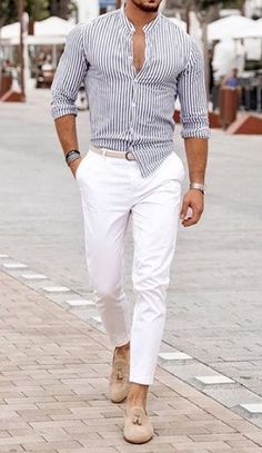 Best Casual Shirts, Mens Casual Dress Outfits, Fashion Suits For Men, Mens Fashion Classy